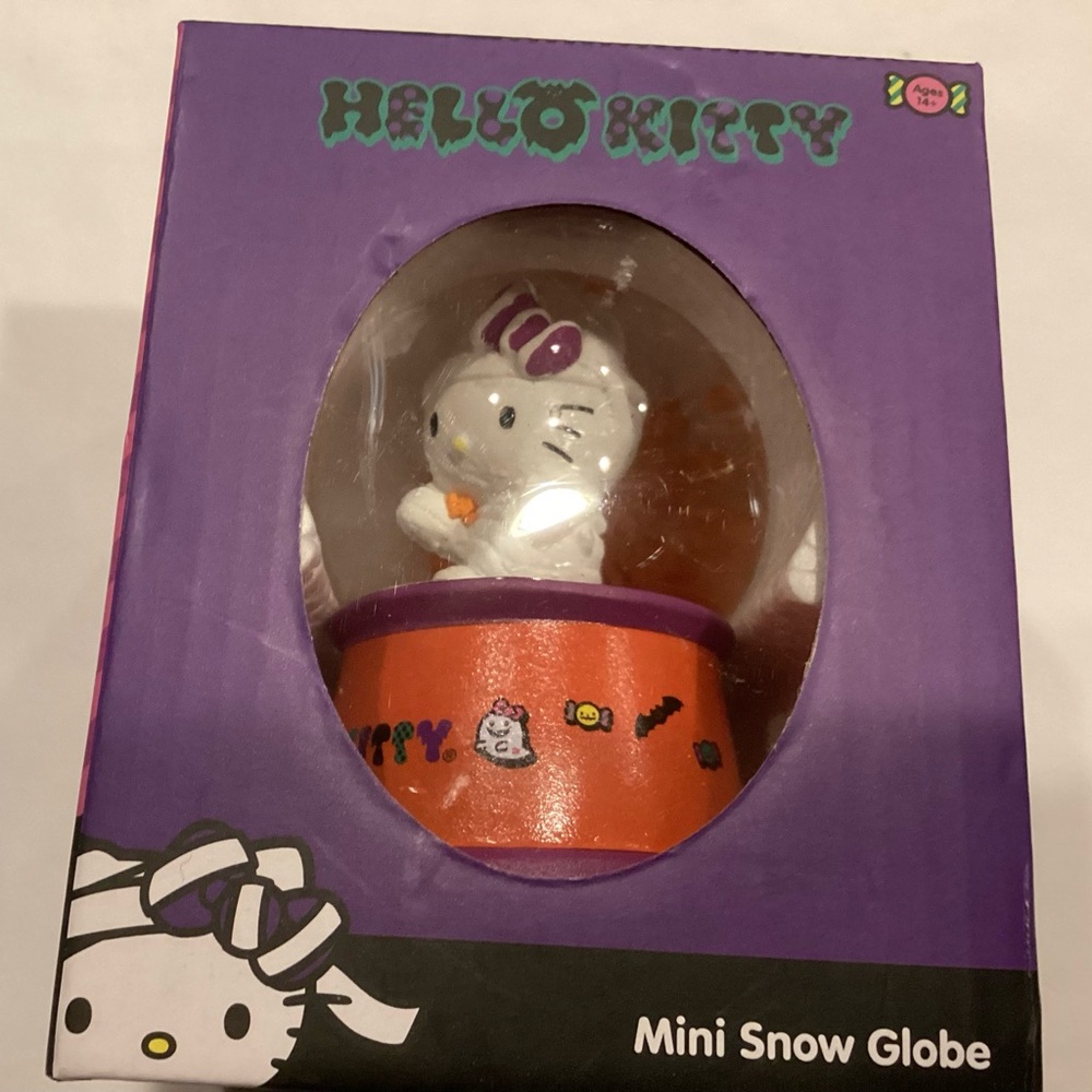 Hello Kitty Mini Snow Globe - Purple and Orange